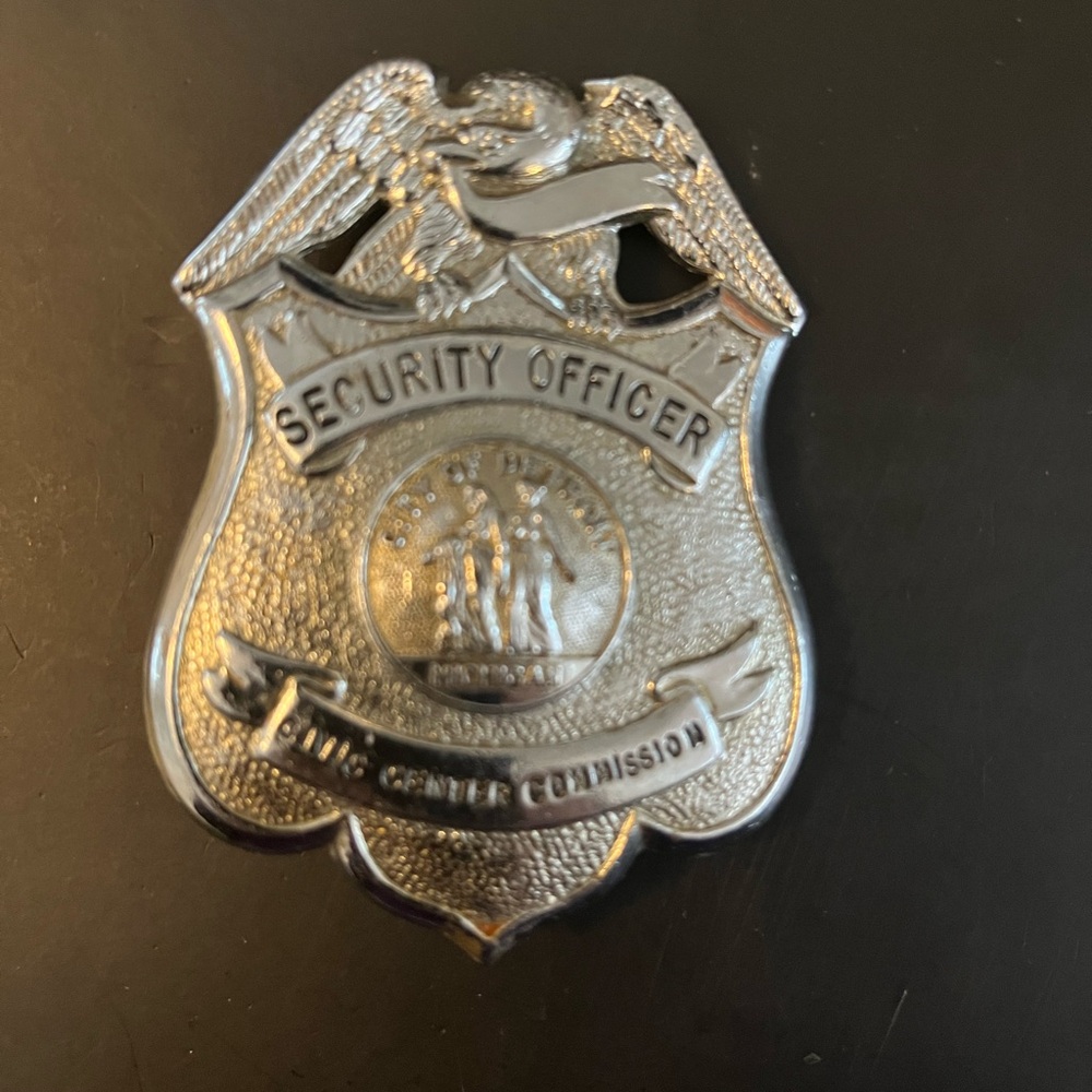 Civil center commission Security Officer Badge